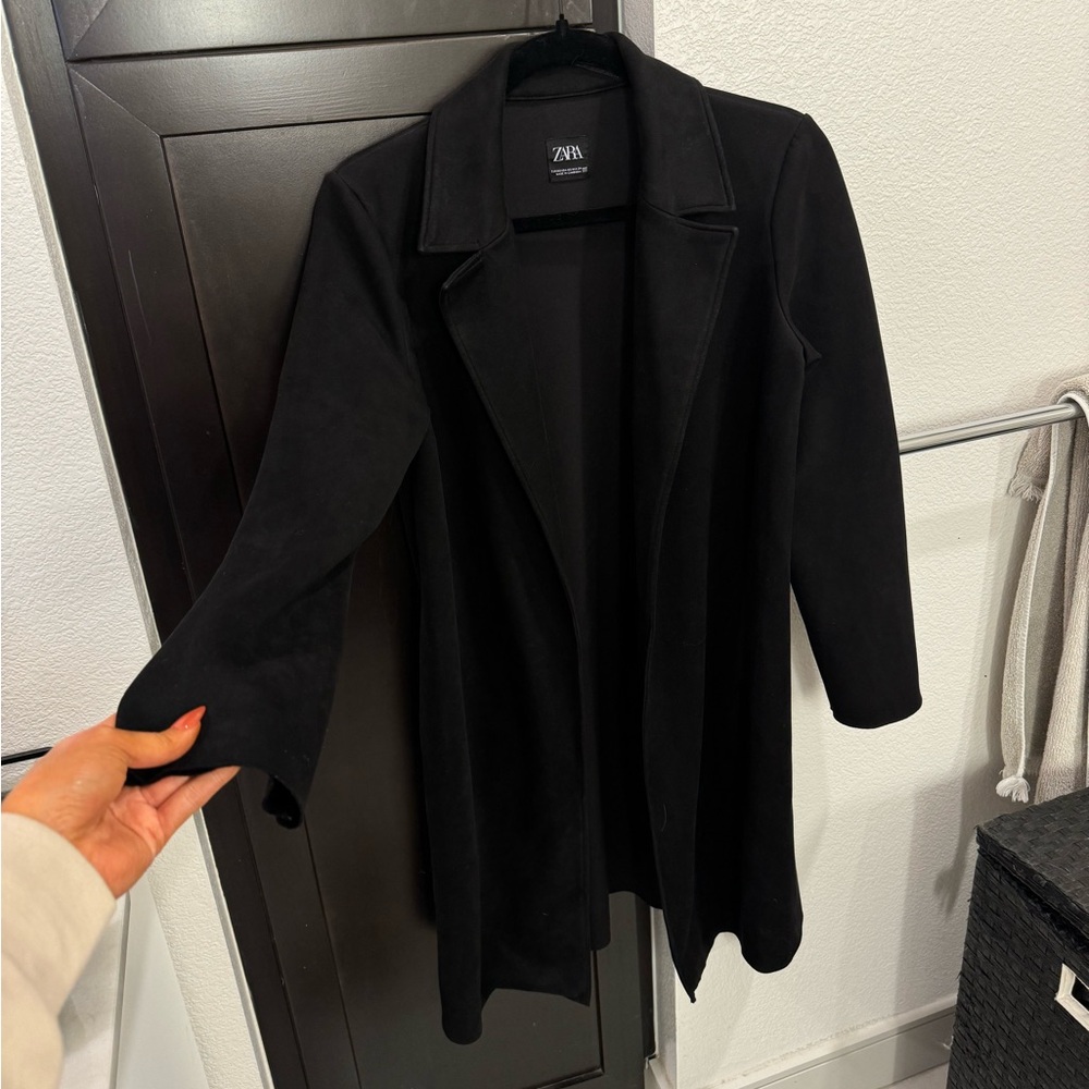 Zara Suede Trench Coat